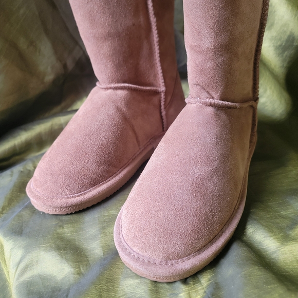 Bearpaw Women's Tall Nutmeg Light Brown Boots Size 7 - Picture 2 of 8